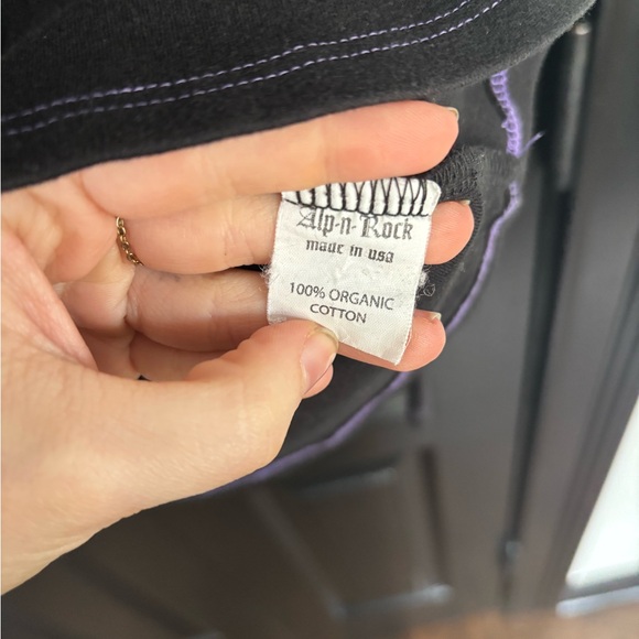 Alp N Rock Black Long Sleeve Tee with Blue and Purple Accents - Picture 8 of 8